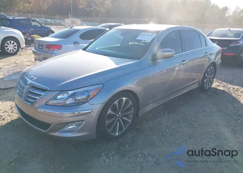 2013 Hyundai Genesis 5.0 R-Spec z USA, uszkodzony, nr VIN KMHGC4DHXDU220334